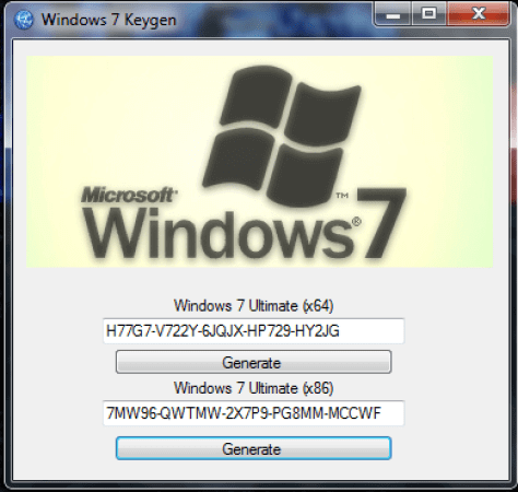 windows 7 ultimate product key activator 32 bit